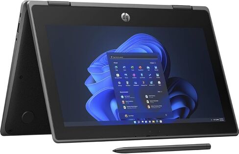 HP Pro x360 Fortis G11 شاشة لمس 11.6 بوصة متينة قابلة للتحويل 2 في 1 نوت بوك - عالي الدقة - 1366 × 768 - Intel N-Series N200 رباعي النواة (4 كور) 1 جيجا هرتز - إجمالي ذاكرة الوصول العشوائي 8 جيجا بايت - ذاكرة داخلية 8 جيجا بايت - 256 جيجا بايت SSD in Saudi Arabia
