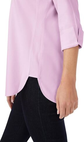 Foxcroft Women's Pandora 3/4 Sleeve Solid Pinpoint Tunic in Saudi Arabia