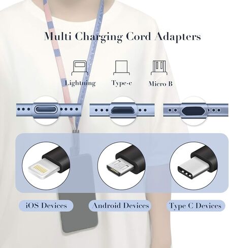 ABCOOL نجوم وخطوط شريط قياس كابل USB حبل شارة، EDC متعدد الوظائف لشحن الهاتف متري حاكم إمبراطوري استبدال حزام معرف الرقبة مع العلم الأمريكي لمكتب ورشة العمل والمدرسة النباتية in Kuwait