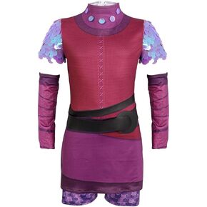 Nimona Costume For Girls 2023 Movie Nimona Cosplay Costume Purple Sequin Top Suit