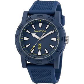 Nautica N83 Men's N83 Ayia Triada Blue Wheat PU Fibre Strap Watch (Model: NAPATF202)