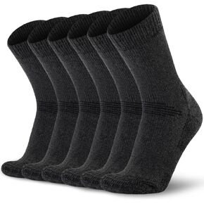 Time May Tell Mens Merino Wool Hiking Cushioning Socks For Outdoor Wool-Socks-For-Mens 3 Pack