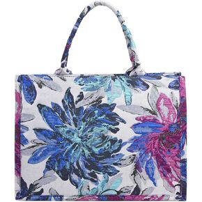 الأزياء الفاخرة رسمت حقيبة قماش حقيبة يد سعة كبيرة التطريز الرجعية حقيبة كتف رائعة in Kuwait