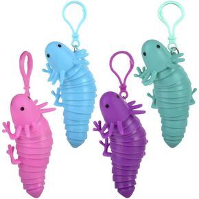 مشابك او سلاسل مفاتيح ملونة من اكسولوتل 4 انش، 4 قطع (اكسولوتل الحسية، 4 قطع) in Kuwait