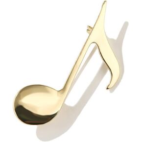 Minimalist Music Note Brooch Lapel Pin for Women Men Cute Simple Gold Plated Musical Pins Scarf Jackets Dress Suit Shirt Bag Hat Brooches Musician Party Dance Banquet Clothes Accessorie Jewelry Gifts