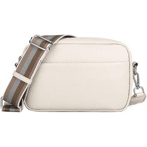 Crossbody Bag for Women Wide Strap Shoulder Bag Camera Crossbody Purse with Zipper