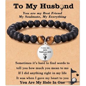 Tarsus Golf Gifts for Dad Husband Best Golf Bracelet Fathers' Day Gifts Christmas Birthday Anniversary Golf Gifts for Men in Kuwait