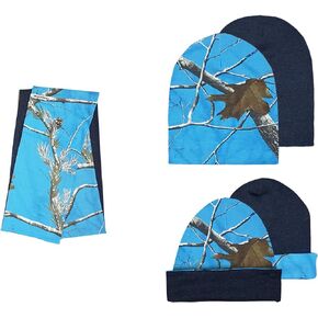 Mooselander – Ladies Beanie + Scarf Set in Reversible Realtree AP Camo Prints