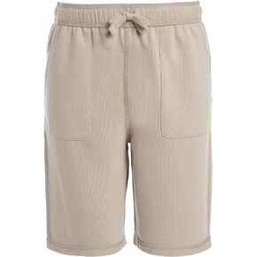 IZOD Boys' School Uniform Sensory-Friendly Knit Short, Soft Fabric with Elastic Waist, Tagless, Flattened Seams & Pockets