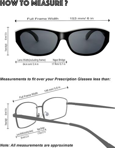 The Fresh HD Polarized Wrap Around Shield Sunglasses for Wide Prescription Glasses Gift Box in Saudi Arabia