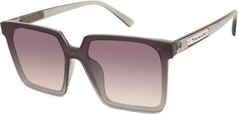 نظارات شمسية نسائية من TAHARI Th848 شفافة من الكريستال بنسبة 100% من الأشعة فوق البنفسجية 400 واقية مربعة الشكل. هدايا أنيقة لها، 145 ملم in Kuwait