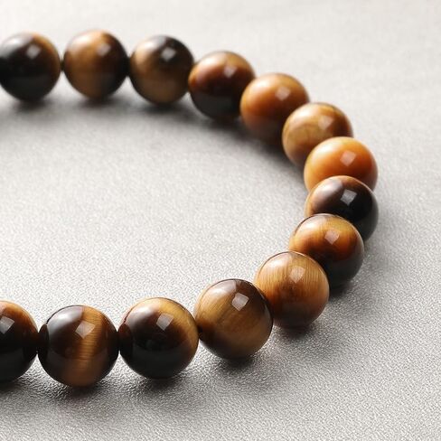 Handmade Stretch Protection Bracelet for Women Men, 8MM(0.31") Natural Polished Beads Healing Crystals Quartz, Unisex Yoga Beaded Stone Bracelets for Gifts in Saudi Arabia