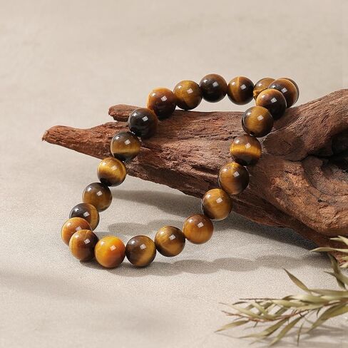 Handmade Stretch Protection Bracelet for Women Men, 8MM(0.31") Natural Polished Beads Healing Crystals Quartz, Unisex Yoga Beaded Stone Bracelets for Gifts in Saudi Arabia
