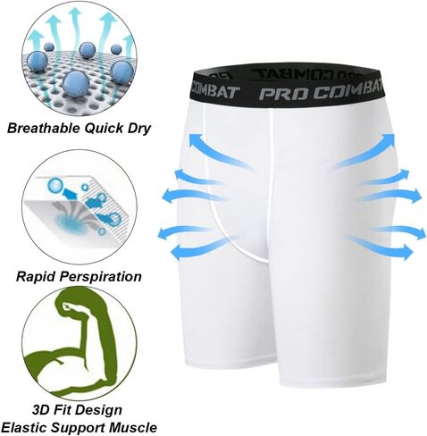 HYCOPRTO شورت ضغط رجالي سباندكس ملابس داخلية رياضية أداء رياضي Baselayer تجريب الجري الجوارب النشطة in Saudi Arabia
