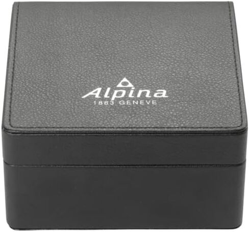 فستان Alpina للرجال من الفولاذ المقاوم للصدأ، كوارتز كرونوغراف سويسري، كريستال ياقوتي، 42 ملم in Saudi Arabia