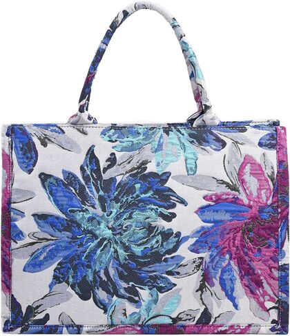 الأزياء الفاخرة رسمت حقيبة قماش حقيبة يد سعة كبيرة التطريز الرجعية حقيبة كتف رائعة in Kuwait