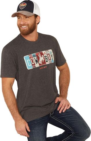 Ariat Men's License Plate Cowboy T in Saudi Arabia