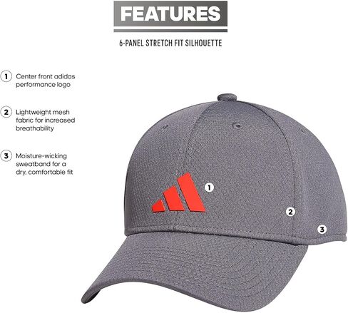 adidas Men's Pregame Structured Stretch Fit Cap in Saudi Arabia
