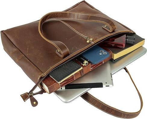 LGAB Handmade Buffalo Leather Handbags for Women Tote Bags Shoulder Bag Top Handle Satchel Bags Purse in Saudi Arabia