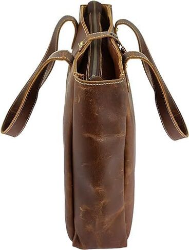 LGAB Handmade Buffalo Leather Handbags for Women Tote Bags Shoulder Bag Top Handle Satchel Bags Purse in Saudi Arabia