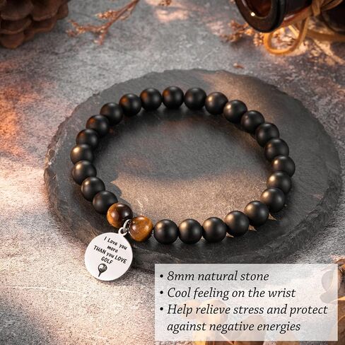 Tarsus Golf Gifts for Dad Husband Best Golf Bracelet Fathers' Day Gifts Christmas Birthday Anniversary Golf Gifts for Men in Kuwait