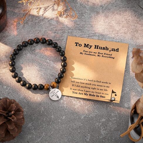 Tarsus Golf Gifts for Dad Husband Best Golf Bracelet Fathers' Day Gifts Christmas Birthday Anniversary Golf Gifts for Men in Kuwait
