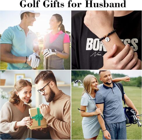 Tarsus Golf Gifts for Dad Husband Best Golf Bracelet Fathers' Day Gifts Christmas Birthday Anniversary Golf Gifts for Men in Kuwait