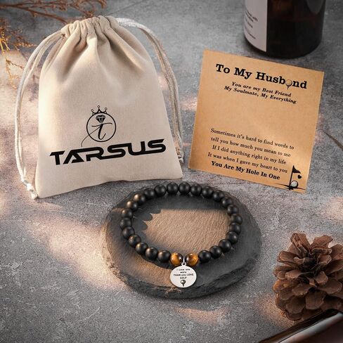 Tarsus Golf Gifts for Dad Husband Best Golf Bracelet Fathers' Day Gifts Christmas Birthday Anniversary Golf Gifts for Men in Kuwait