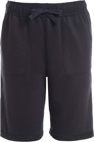 IZOD Boys' School Uniform Sensory-Friendly Knit Short, Soft Fabric with Elastic Waist, Tagless, Flattened Seams & Pockets in Saudi Arabia