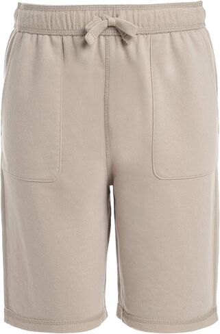 IZOD Boys' School Uniform Sensory-Friendly Knit Short, Soft Fabric with Elastic Waist, Tagless, Flattened Seams & Pockets in Saudi Arabia