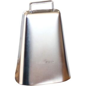 HILASON 5" Pro Rodeo Junior Cow Bull Riding Kentucky Rope Bell Nickel Plated