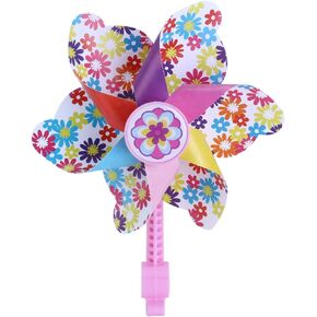 BESPORTBLE Bike Handlebar Pinwheel Children Windmill Tricycle Windmill Bike Spinning Pinwheel Decoration for Kid Scooter Cycling Accessories Red Long Pole