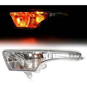 HECASA Turn Signal Light Compatible with 2013-2018 Altima Front Bumper Corner Light Assembly Replacement for 261303TA0A 261353TA0A Clear Lens (Driver Passenger Side)