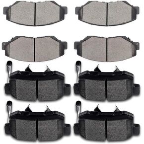 8pcs D914-7795 D1086-7418 Front Ceramic & Rear Semi Metallic Disc Brake Pad Set Fit For Honda CR-V 2005-2006 2012-2016