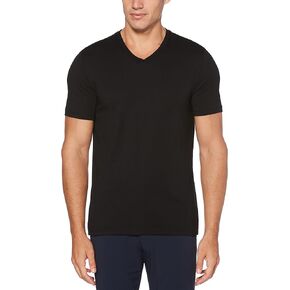 Perry Ellis Men's Core V-Neck Pima Cotton T-Shirt with Soft, Stretch Fabric (Size X-small-4XL Tall)