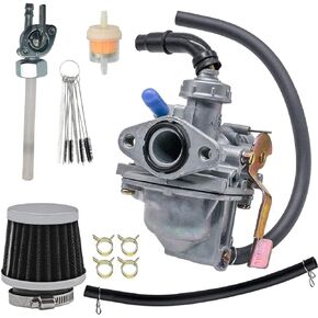 NC50 Carburetor for Honda NC50 Express 1977-1981 38mm ED-1CB71 Carb with Air Filter & Fuel Tank Cock Switch Petcock