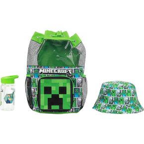Bioworld Minecraft Creeper 3-Piece Green Beach Backpack Set