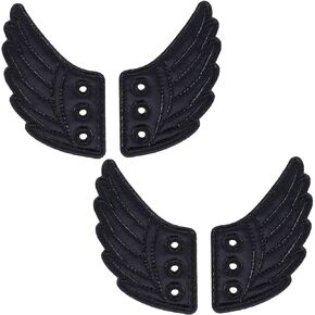 GORGECRAFT Shoe Wings Shiny Charms Attractive Angel Decorations Accessory for Daily Sports Style Collocation Fashion Roller Skate Shoes Canvas Sneaker Decor