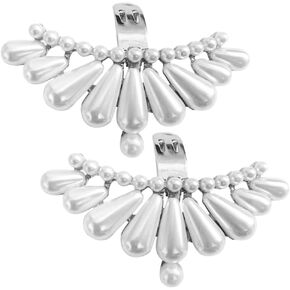 Holibanna 1 Pair Pearl Shoe Clips Removable Shoe Charms Shoe Buckle High Heels Accessories