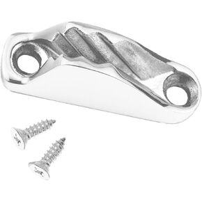 Atibin Steel Stainless Clam Cleat Boat Allows Easy Clam Cleats Rope Sailing Sailboat Cleats Clam Line SUS316
