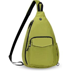 HAWEE Convertible Sling Backpack Crossbody Chest Bag for Women Men Left and Right Shoulder Purse Water Repellent Gym Daypack