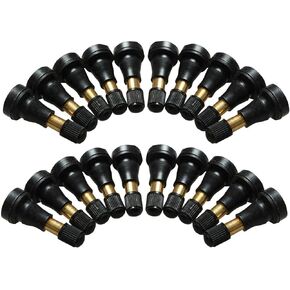 25pcs Black TR-600HP Snap-in Tire Valve Stems High Pressure 1-1/4" Kit Universal