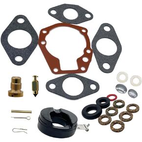 Carb Carburetor Rebuild Kit with Float for Johnson Evinrude 439071 383052 777721 BRP/OMC Repair