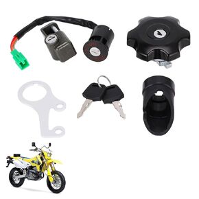 CHANGCHEN Ignition Switch + Fuel Gas Cap + Seat Lock with 2 Keys Aluminum for DRZ400SM 2015-2019