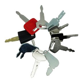 88 Heavy Equipment Construction Ignition Key Blank Replacement Set Fits Excavators, Loaders, Backhoes, Tractors, Lawn Mover