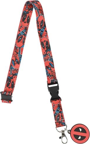 حبل قصير بشعار قناع ديدبول مقاس 55.88 سم مع كم لبطاقة الهوية in Kuwait