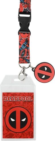 حبل قصير بشعار قناع ديدبول مقاس 55.88 سم مع كم لبطاقة الهوية in Kuwait