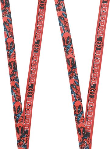 حبل قصير بشعار قناع ديدبول مقاس 55.88 سم مع كم لبطاقة الهوية in Kuwait