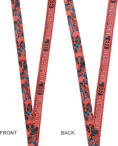 حبل قصير بشعار قناع ديدبول مقاس 55.88 سم مع كم لبطاقة الهوية in Kuwait