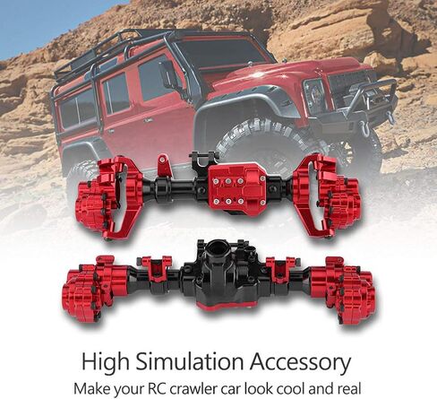محاور البوابة، محاور البوابة الأمامية والخلفية المعدنية لـ Traxxas TRX-4 1/10 نموذج سيارة ملحق صديق للبيئة متين وليس من السهل تشويهه in Saudi Arabia